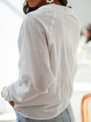 Casual Shirt Collar Long Sleeve Shirts & Tops