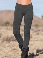 Solid Casual Pants