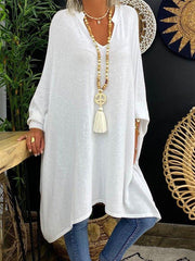 Loose Women Shift Long Sleeve Crew Neck Dresses