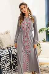 New Women Floral Long sleeve Maxi Dresses