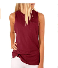 Sexy Pure Sleeveless Vests