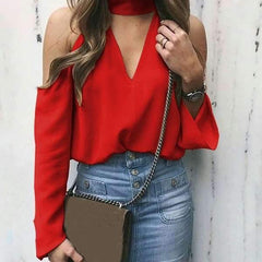 Off shoulder Sexy Long sleeve T-Shirts