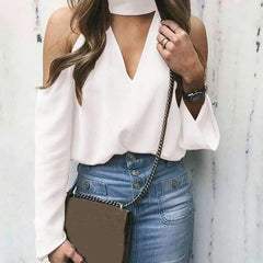 Off shoulder Sexy Long sleeve T-Shirts