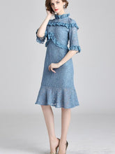New Lace Half sleeve Fishtail Bodycon Dresses