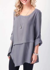 Fashion Irregular Long sleeve T-Shirts