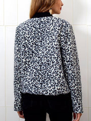 New Fashion Leopard print Zipper Jackets