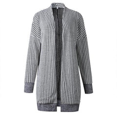 Fashion Plaids Long Sleeve Cardigans