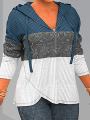 Loosen Casual Patchwork Sweatshirt