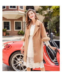New Fashion Pure Lapel Thickness Coats