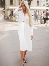 Casual Pure Long sleeve Maxi Dresses