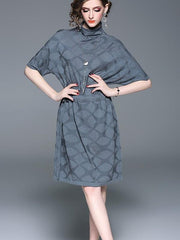 New Autumn Fashion Lacing Knit Skater Dresses