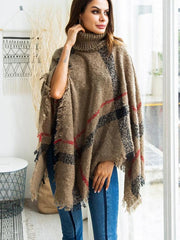 New High collar Cloak Irregularity Knit coats