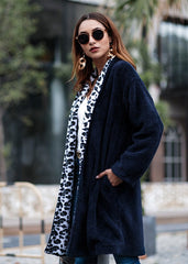 New Women Floral Plush Coats