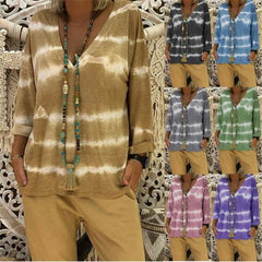 New Loose V neck Casual T-Shirts