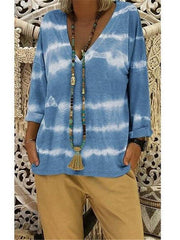 New Loose V neck Casual T-Shirts