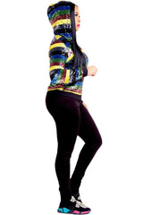 Women Fashion Trichromatic Paillette Hoodie Jackets