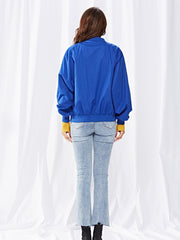 Women Long sleeve Zipper Pure Jackets