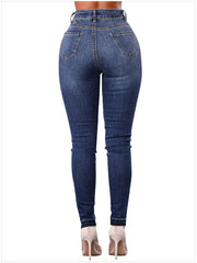 New High-waisted Patch Pencil pants