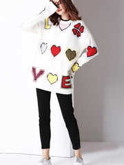 New Fashiom Floral Loose Sweaters