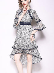 New Floral Lace Skater Dresses