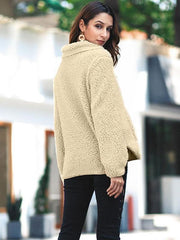 New Zipper Long sleeve Sweater