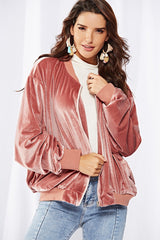 New Pleuche Zipper Long sleeve Jackets