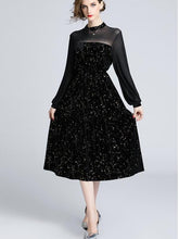 Fashion Grenadine Velet Skater Dresses