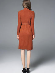 New Long sleeve Knit Lacing Bodycon Dresses