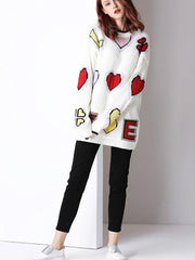 New Fashiom Floral Loose Sweaters