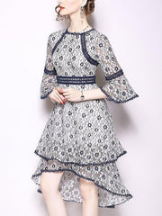 New Floral Lace Skater Dresses