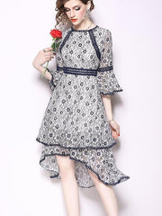 New Floral Lace Skater Dresses