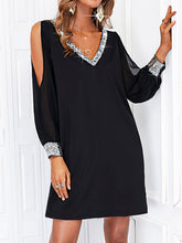 V Neck Sexy Loosen Dresses Shift Dresses