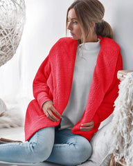 Loose Sexy Plush Pure Hoodies Coats