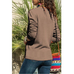 Fashion Long sleeve V neck Cardigan