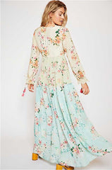 Vocation Floral Gored Maxi Dresses