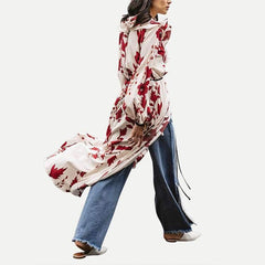 Sexy V neck Long sleeve Cardigan Skirt Maxi Dresses