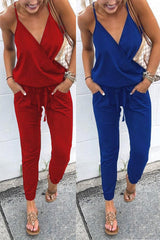 Fashion Casual Backless Vest Jumpsuits