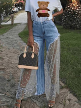 New Fashion Grenadine Gored Loose pants