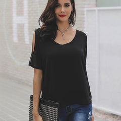 Sexy Off Shoulder Short Sleeve T-Shirts