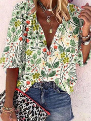 Casual Cotton-Blend Shirts & Tops