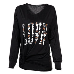 Round Neck Letters T-Shirts