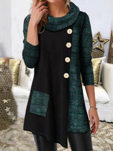 Casual Buttoned Irregular craftsmanship Shirts Women Tops