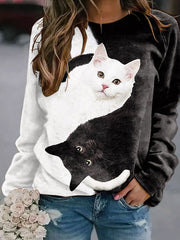 Crew Neck Casual Striped Long Sleeve T-Shirts