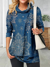 Cowl Neck Shirts Women daily Tops