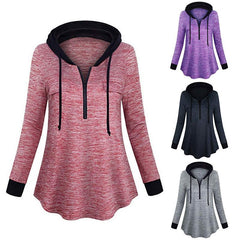 Solid Color Pocket Zip Hoodies