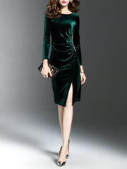 Elegant Side Slit Party Dress