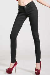 Candy Color Slim Stretch Pants
