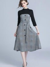 New Fashion Retro Plaid Skater Dresses