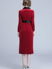 New Lacing Pleuche Bodycon Dresses