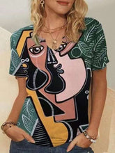 Fashion Digital printing Round neck Short sleeve T-Shirts